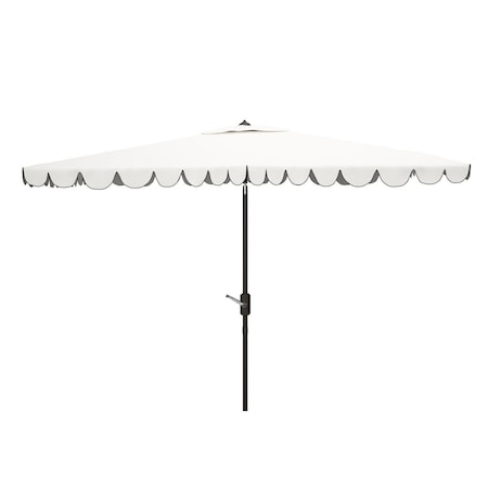 Safavieh 6.5 x 10 in. Venice Rectangle Umbrella White & Black PAT8310E
